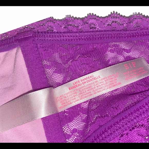 Victoria’s Secret PINK Lace Bandeau Strapless Top - Picture 3 of 6